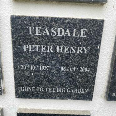TEASDALE Peter Henry 1937-2004