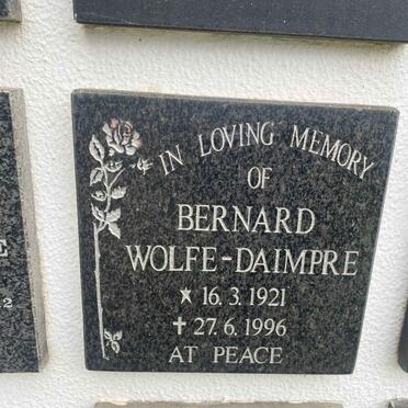 DAIMPRE Bernard, WOLFE 1921-1996