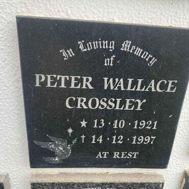CROSSLEY Peter Wallace 1921-1997