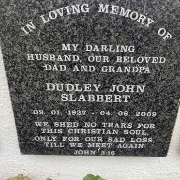 SLABBERT Dudley John 1927-2009