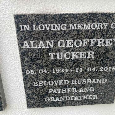 TUCKER Alan Geoffrey 1924-2016