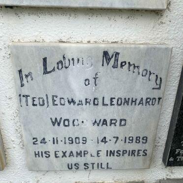 WOODWARD Edward Leonhardt 1909-1989