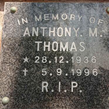 THOMAS Anthony M. 1936-1996