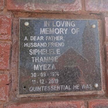 MYEZA Siphelele Thammie 1974-2019