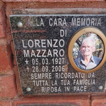 MAZZARO Lorenzo 1927-2006