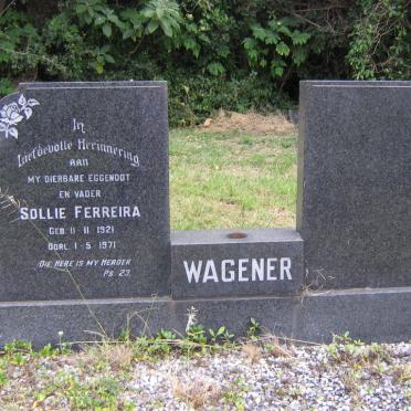 WAGENER Sollie Ferreira 1921-1971