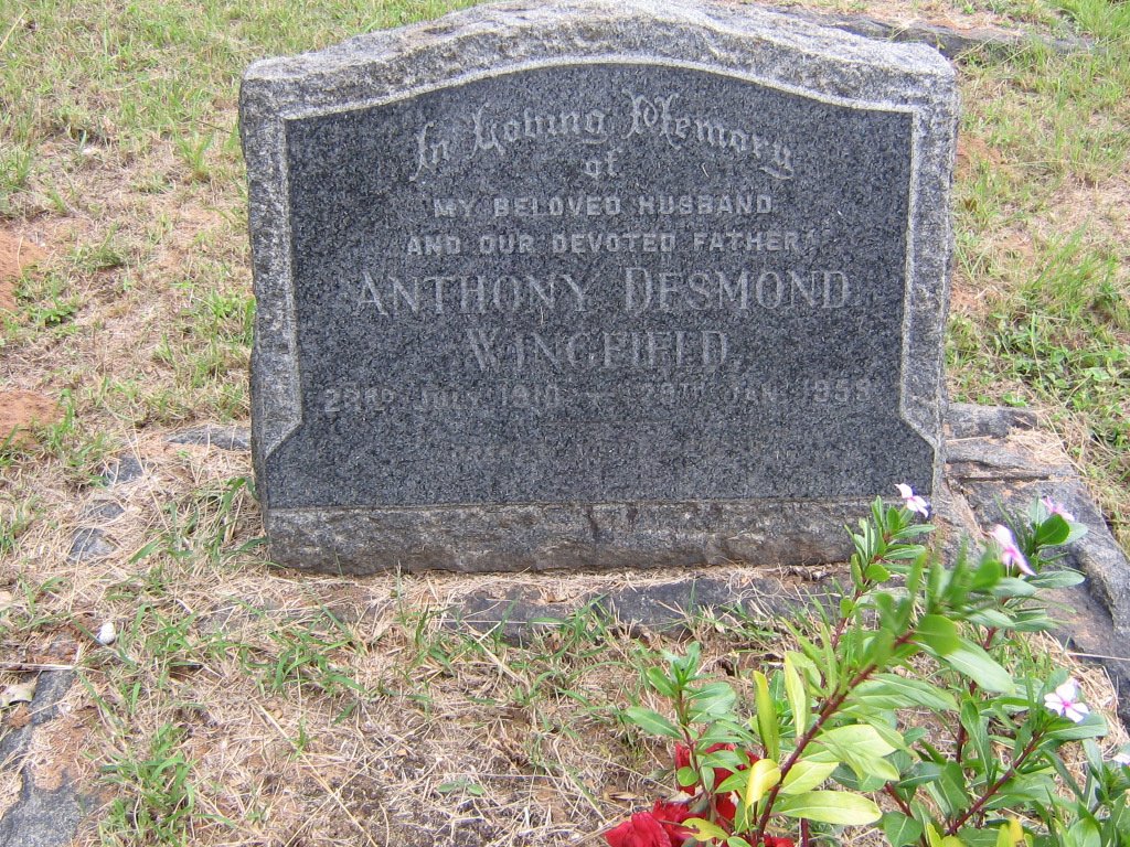 WINGFIELD Anthony Desmond 1910-1955