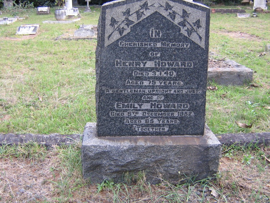 HOWARD Henry -1940 &amp; Emily -1952