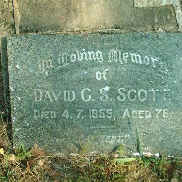 SCOTT David C.S. -1955