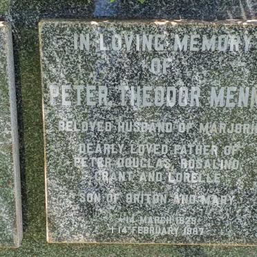 MENNE Peter Theodor 1929-1987