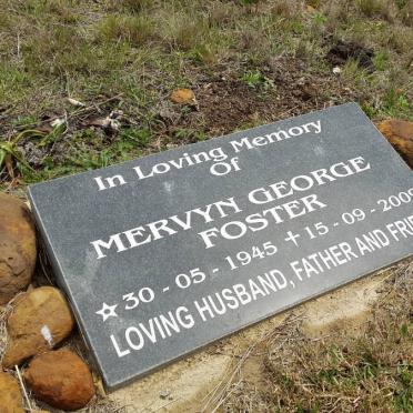 FOSTER Mervyn George 1945-2009