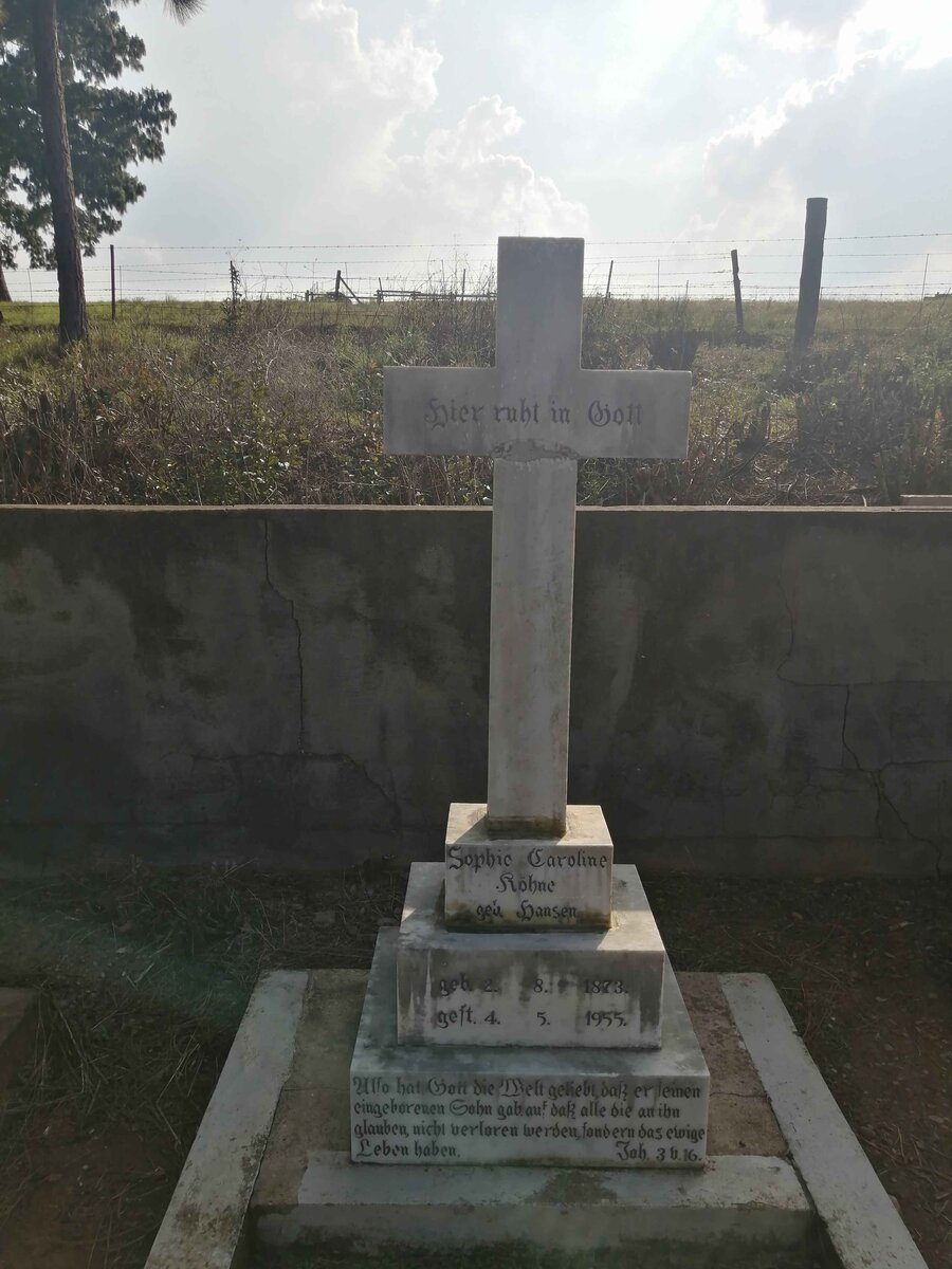 KOHNE Sophie Caroline nee HANSEN 1873-1955