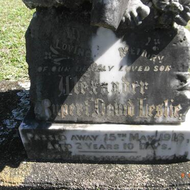 ALEXANDER Rupert David Leslie -1916