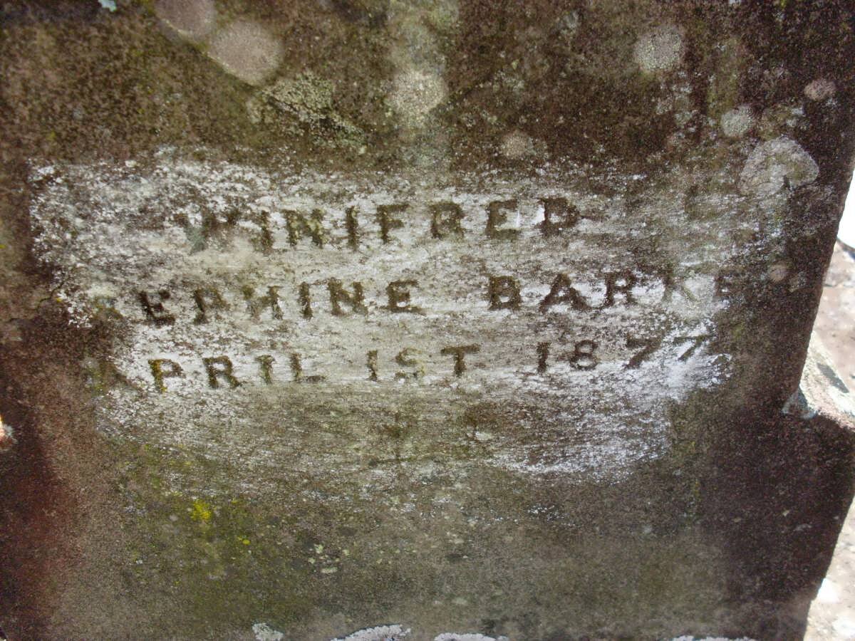 BARKER Winifred Ermine -1877