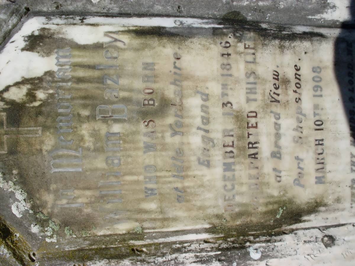 BAZLEY William 1846-1908