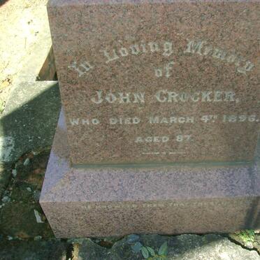 CROCKER John -1896