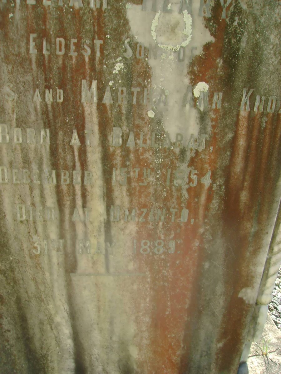 KNOX William Henry 1854-1889