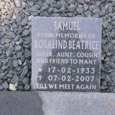 SAMUEL Rosalind Beatrice 1933-2007