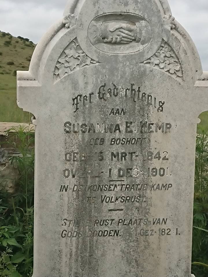 KEMP Susanna E. nee BOSHOFF 1842-1901