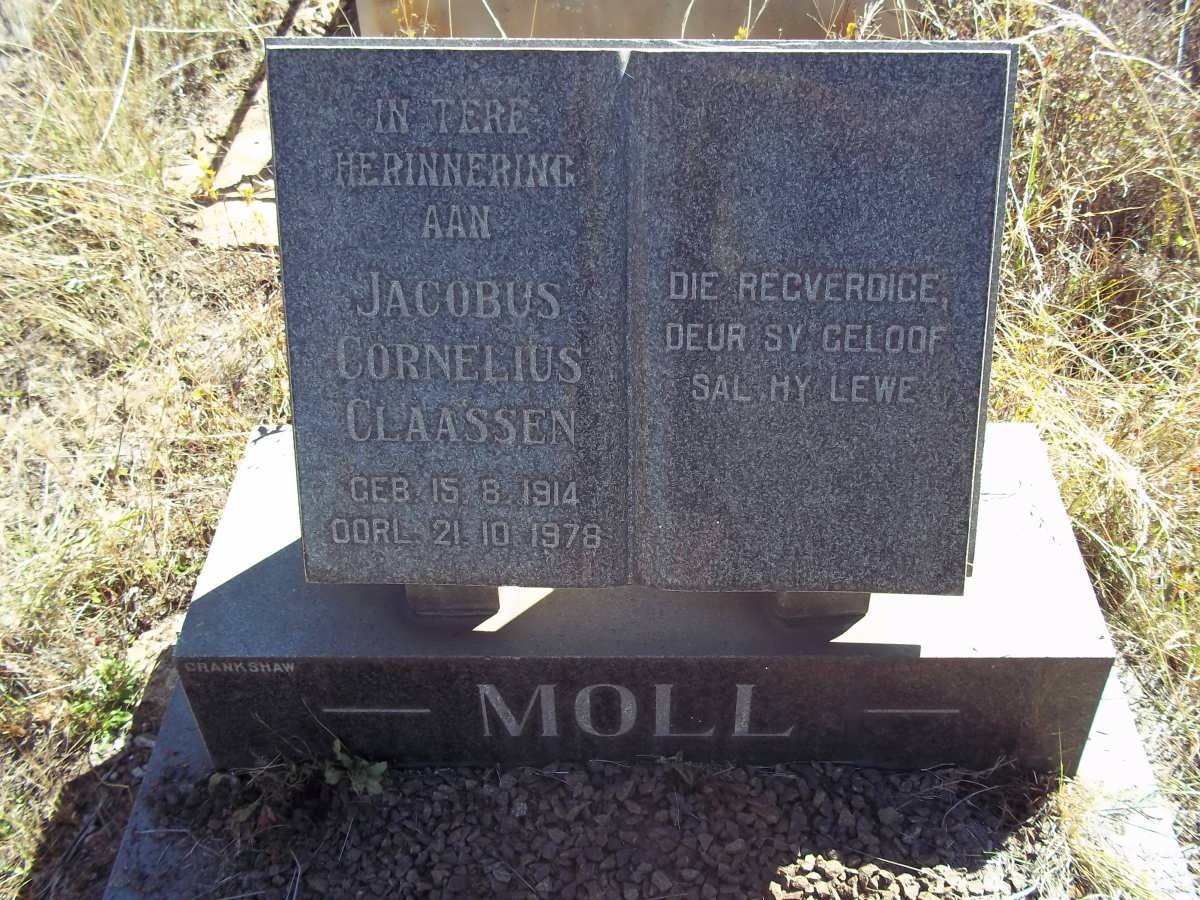 MOLL Jacobus Cornelius Claassen 1914-1978