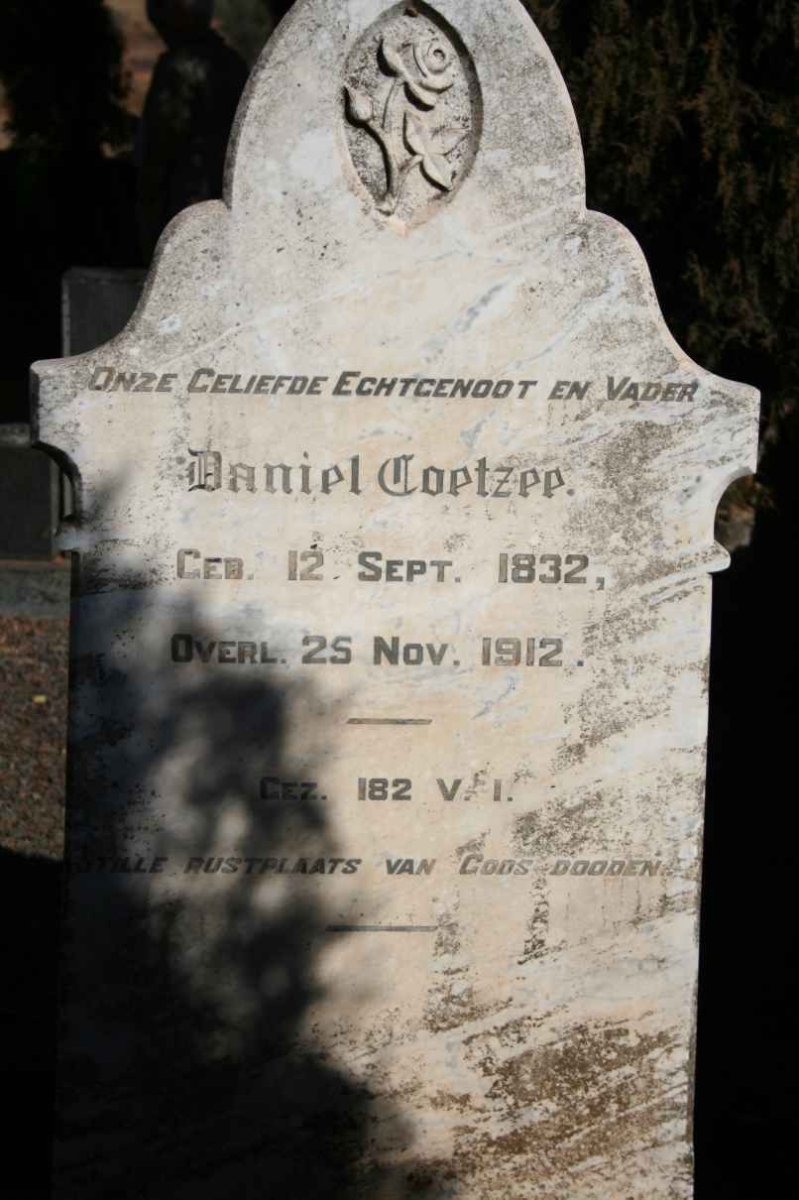 COETZEE Daniel 1832-1912