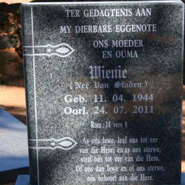 PELSER Frederick Christoffel 1962-2001 &amp; Wienie VAN STADEN 1944-2011