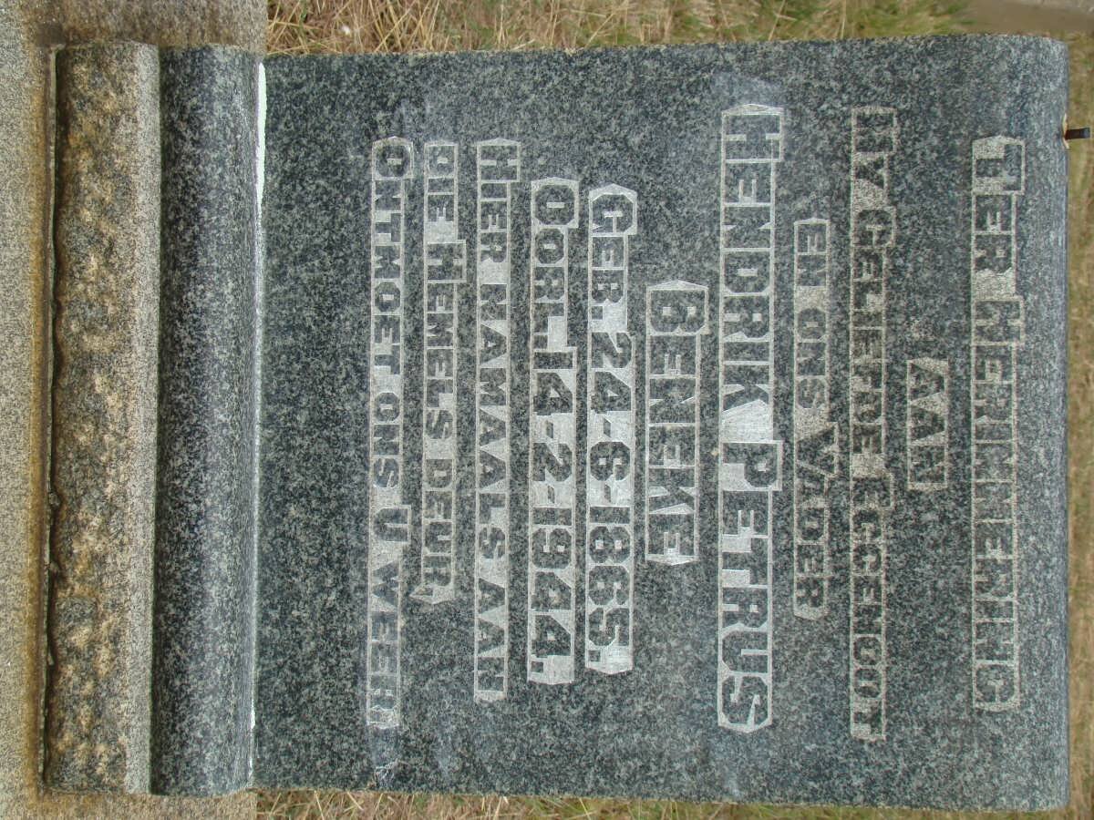 BENEKE Hendrik Petrus 1865-1944