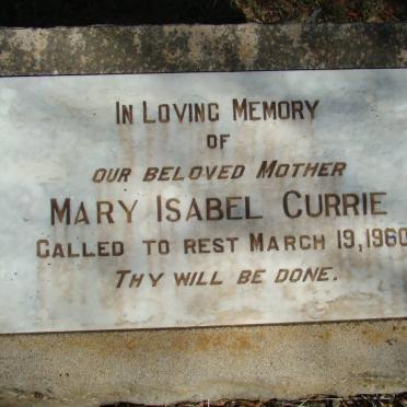 CURRIE Mary Isabel -1960