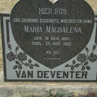 DEVENTER Maria Magdalena, van 1897-1962