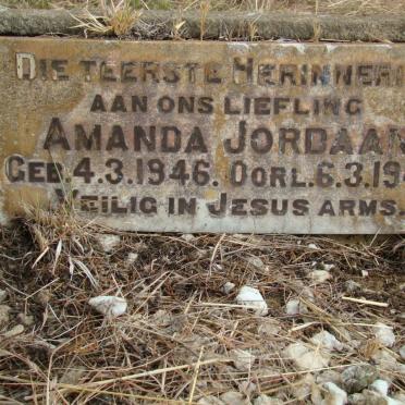 JORDAAN Amanda 1946-1946