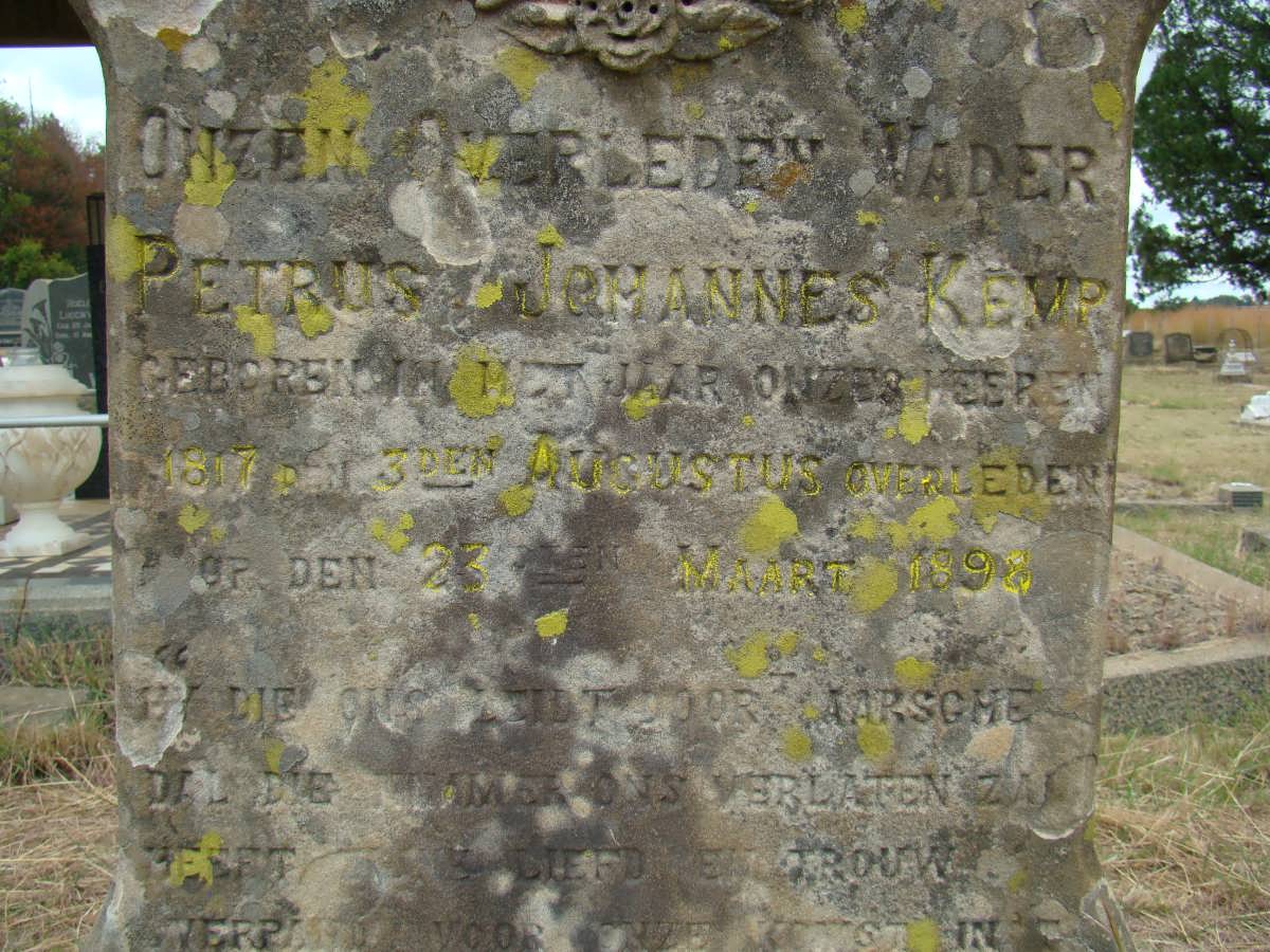 KEMP Petrus Johannes 1817-1898