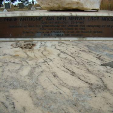 MERWE Philip Anthonie, van der 1923-1990