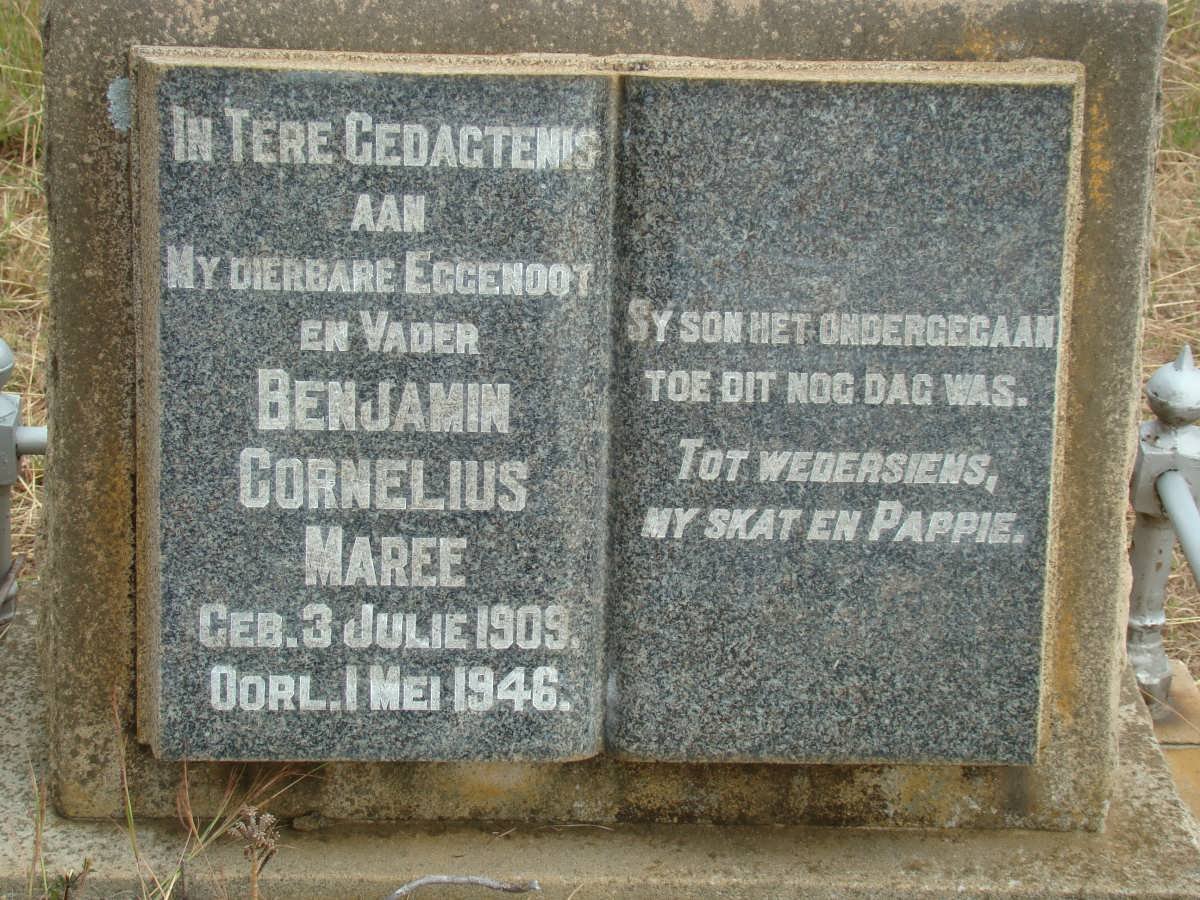 MAREE Benjamin Cornelius 1909-1946