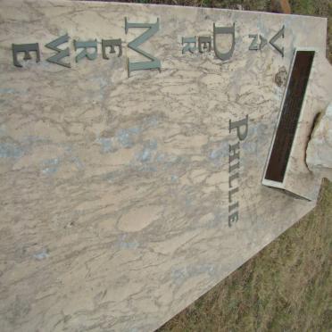 MERWE Philip Anthonie, van der 1923-1990