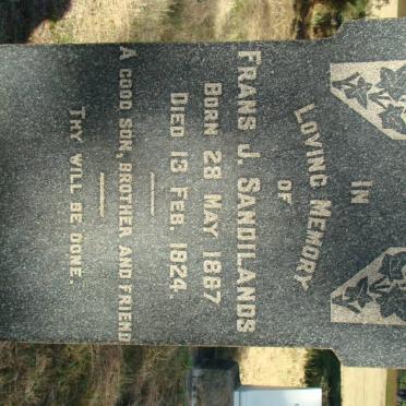 SANDILANDS Frans J. 1867-1924