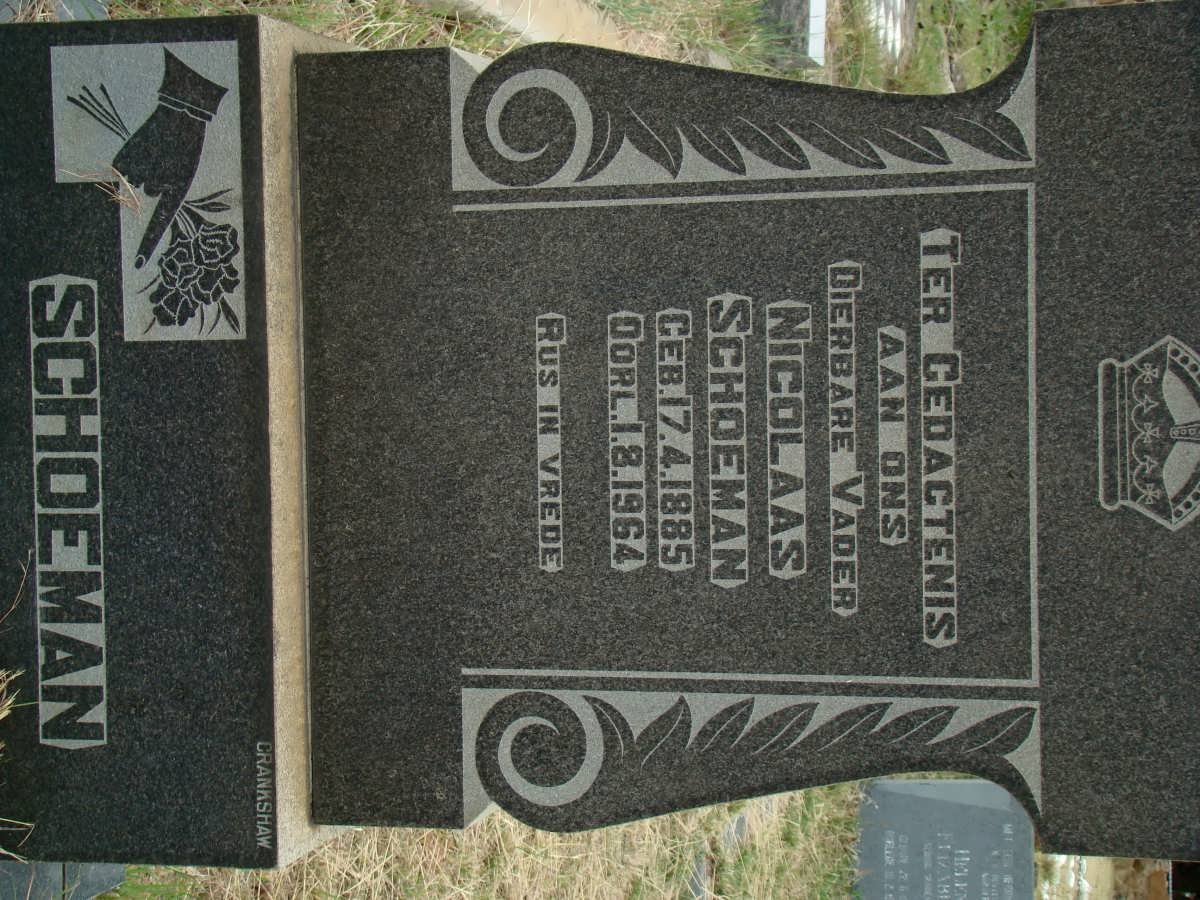 SCHOEMAN Nicolaas 1885-1964