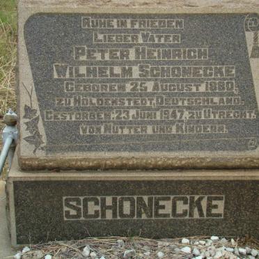 SCHONECKE Pieter Heinrich Wilhelm 1880-1947