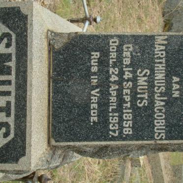 SMUTS Marthinus Jacobus 1856-1937