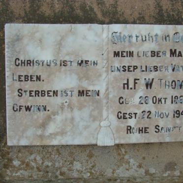 THOM H.F.W. 1867-1942