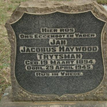 TRYTSMAN Jan Jacobus Haywood 1894-1945