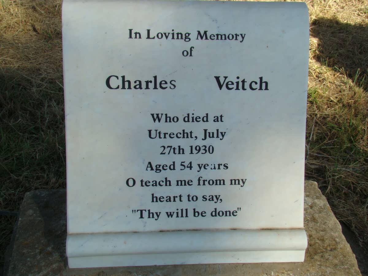 VEITCH Charles -1930