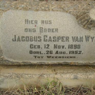 WYK Jacobus Casper, van 1898-1952
