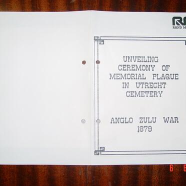 2. Unveiling of the Anglo-Zulu War Memorial