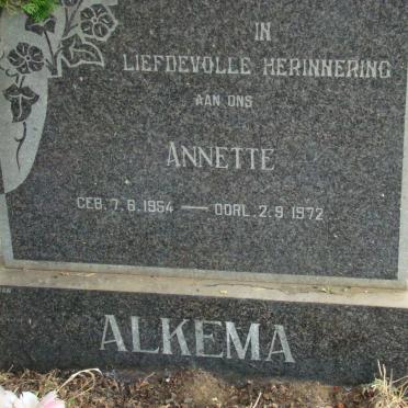 ALKEMA Annette 1954-1972