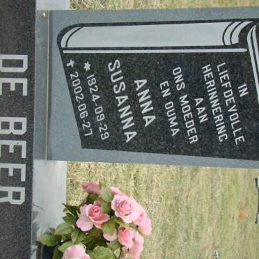 BEER Anna Susanna, de 1924-2002