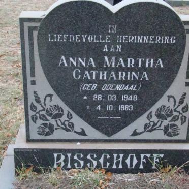 BISSCHOFF Anna Martha Catharina nee ODENDAAL 1948-1983