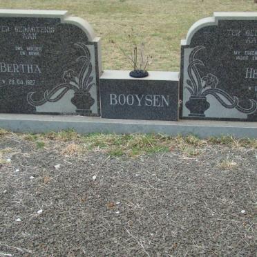 BOOYSEN Hennie 1920-1989 &amp; Bertha 1927-