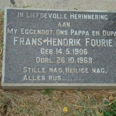 FOURIE Frans Hendrik 1906-1968