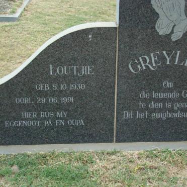 GREYLING Loutjie 1930-1991