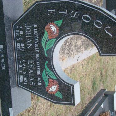 JOOSTE Johan 1943-1995 :: JOOSTE Esaias 1978-1996